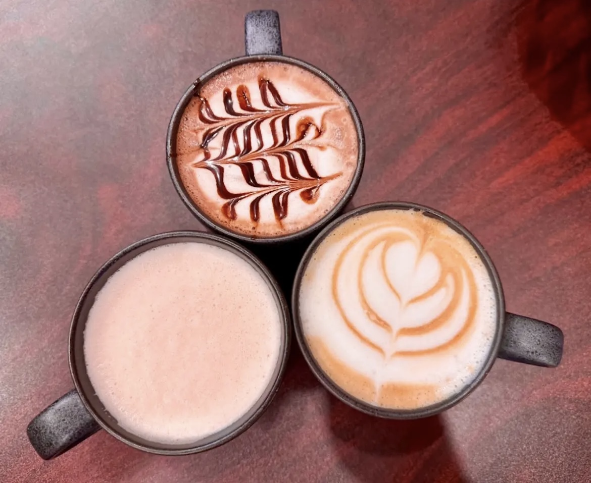 Three different coffees